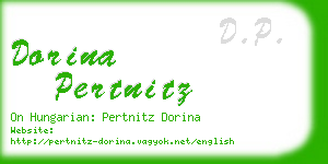 dorina pertnitz business card